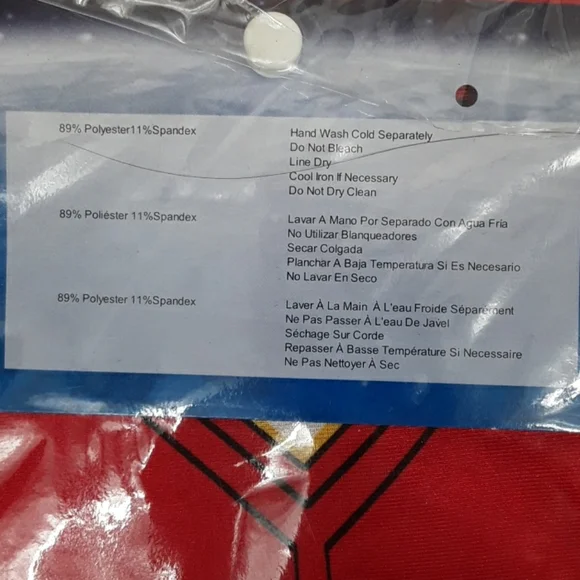 Marvel Kids Iron Man Halloween Costume Bodysuit L - Boys Second Skin Costume - Picture 4 of 6